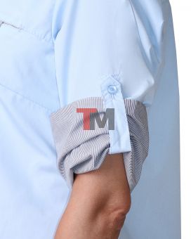 Блуза ВЕНЕЦИЯ мужская голубая