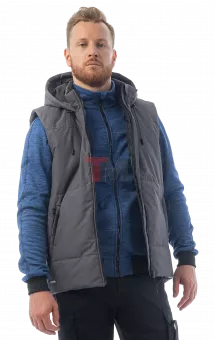 Жилет утепленный Brodeks KW112, серый (2XL)