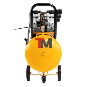 Компрессор безмасляный, малошумный DLS 2250/100, 2250 Вт, 3x750, 100 л, 410 л/мин блок управления/ Denzel