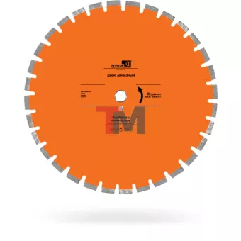 АЛМАЗНЫЙ ДИСК ТАЙФУН Ø450/R250/40х3,6х10+2/Z26/2,8/25,4+