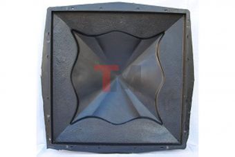 Форма декор Alpha 'Козырек 4-х скатный Медуза', 45х45х10.5