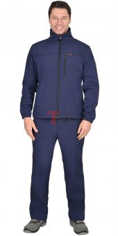 Костюм АЗОВ синий софтшелл пл 350 г/кв.м 