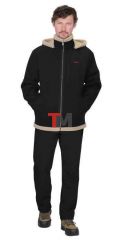 Куртка ШТУРМ мужская с капюшоном демисезонная, черная