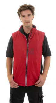 Жилет утепленный Brodeks KW101, красный/черный (3XL)