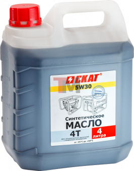 Масло СКАТ для 4-тактных двигателей синтетическое SAE 5W30 4 л