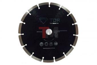Алмазный диск TDR для свежего бетона, с лазерной сваркой сегмента, формы 1A1RSS. Алмазный круг - 230 мм