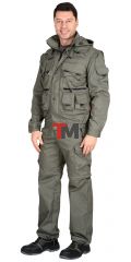 Костюм ТИГР куртка, брюки (тк. Rodos 245) Оливковый