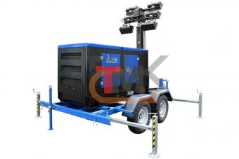 ДГУ ТСС Perkins ЭД-16С-Т400-1РПМ18 на шасси с мачтой освещения