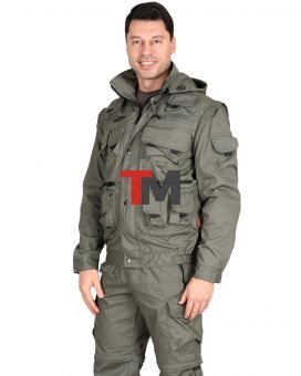 Костюм ТИГР куртка, брюки (тк. Rodos 245) Оливковый