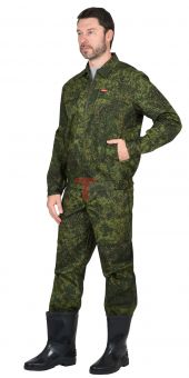 Костюм РЫСЬ куртка, брюки (тк. Рип-стоп 210) КМФ Цифра зеленая