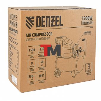 Компрессор воздушный DK1500/50, Х-PRO 1.5 кВт, 230 л/мин, 50 л Denzel