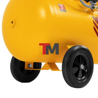 Компрессор безмасляный, малошумный DLS 1800/100,1800 Вт, 3x600, 100 л, 345 л/мин// Denzel